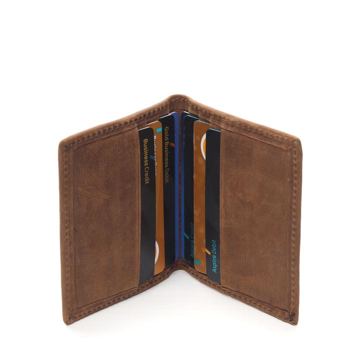 Men’s Card Holder | Walnut Brown Leather