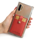 Stick On Phone Card Holder | genuine leather