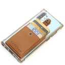 Stick On Phone Card Holder | genuine leather