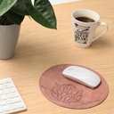 Protea Genuine Leather Mouse Pad | 20cm 