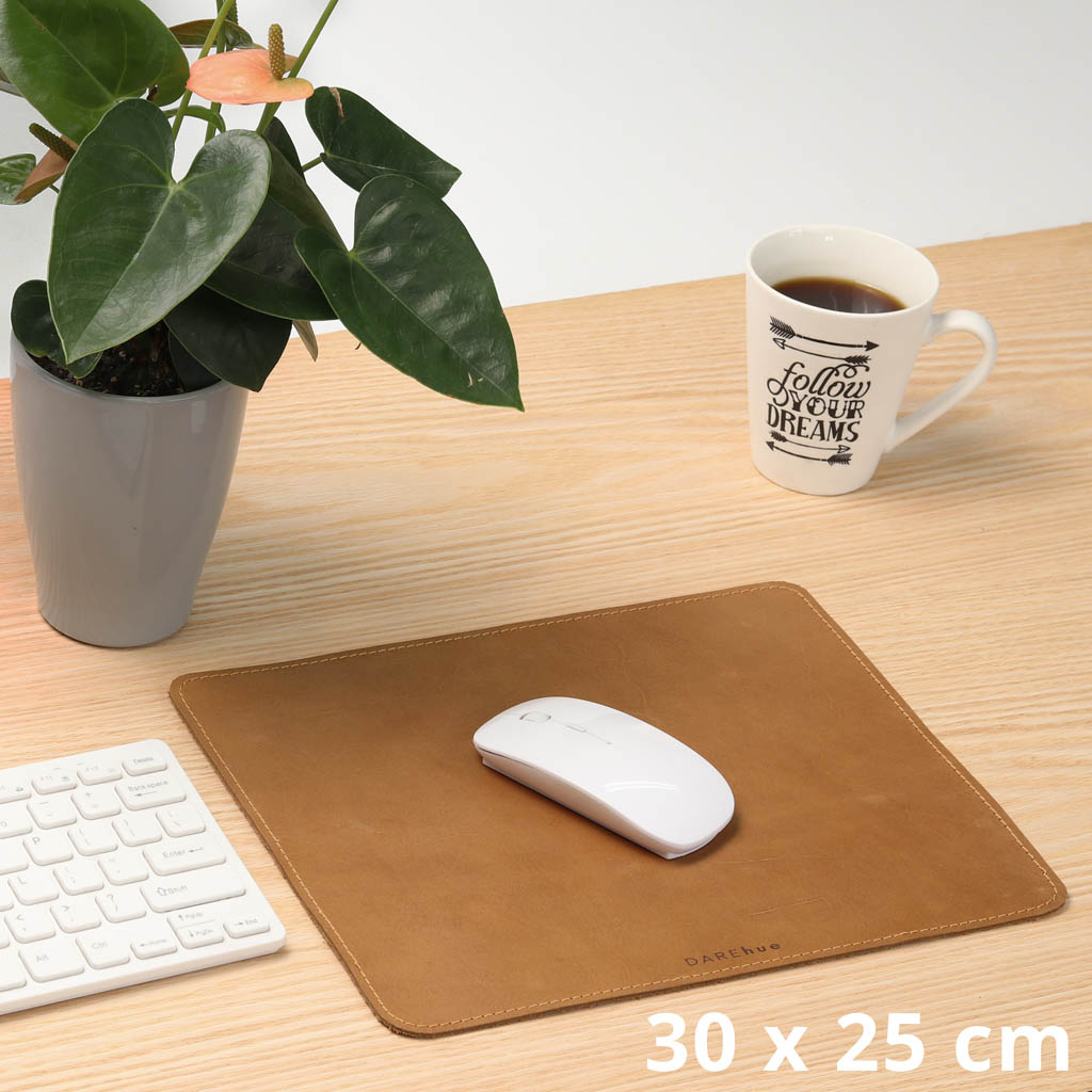 Genuine Leather Mouse Pad | 25x20cm or 30x25cm