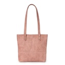 Linear Whispers (large) Tote Bag | rose pink leather