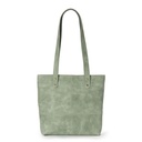 Linear Whispers (large) Tote Bag | mint green leather