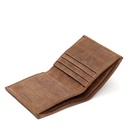 Men’s Bifold Card Wallet | walnut brown leather