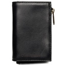 Small Slim Ladies Leather Wallet (8 card slots) | black