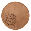 Protea Leather Mouse Pad (20cm) | toffee brown