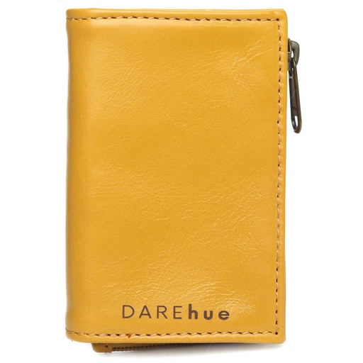 [w-sml-slim-must-yel] Small Slim Ladies Leather Wallet (8 card slots) | mustard yellow